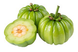 Fresh Green Garcinia Cambogia Fruit (Malabar Tamarind). Sliced & Whole. Natural HCA Weight Loss Aid.