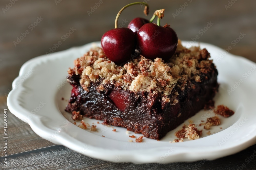 Kirsch Brownies Schoko Kirschkuchen Brownies mit Kirschen Schokokuchen ...
