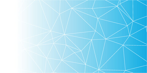 Poster - modern blue gradient background for banner. modern triangulator design