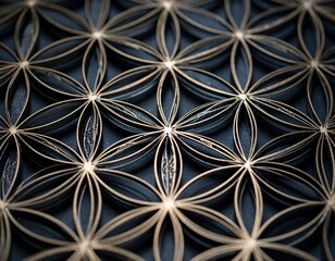 intricate flower-like pattern