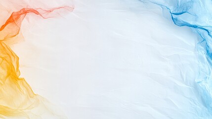 Poster - Abstract Watercolor Background with Blue Orange and Yellow Hues