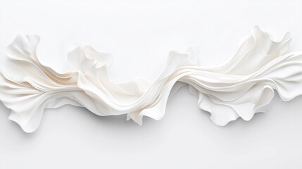 Poster - Abstract White Wave Texture Background