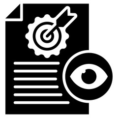 Poster - Objectivity Glyph Icon