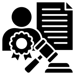 Poster - Authoritative Glyph Icon