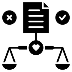 Poster - Ethical Glyph Icon