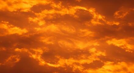fiery sky background abstract orange cloud sunset nature