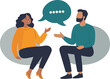 © Hoody Baba - Diverse colleagues brainstorming discussing project strategy effective teamwork man and woman communicate share ideas business meeting negotiation partners conversation cooperation talking speech