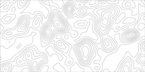 Poster - Abstract background with topographic map white background. The stylized height of the topographic map contour in black lines. gradient multicolor wave curve lines banner background design.