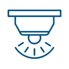 Poster - Light sensor icon in simple line style design  