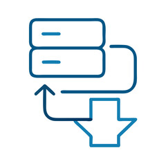 Poster - Data flow diagram representing server connection and processing  