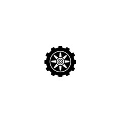Poster - vector gear icon
