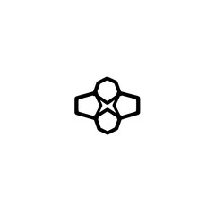 Aufkleber - octagon icon in vector