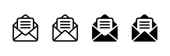 Poster - Envelope icon. Mail icon set. Email icon vector set