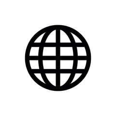 Poster - Illustration of globe icon vector illustration symbol for website internet network connection world wide web design vector