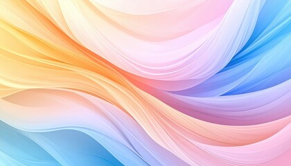 Poster - Abstract Colorful Pastel Swirls Background