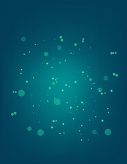Wall Mural - Soft blurs lighting dotted with green gradient background