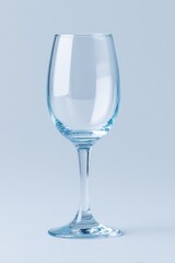 Poster - minimalistic image of single beverage glass elegantly isolated against pristine white backdrop