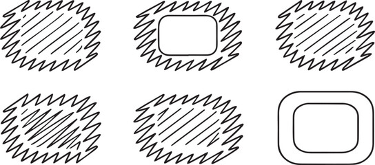 Poster - Red Brush Strokes Artistic Minimalist Vector Design
