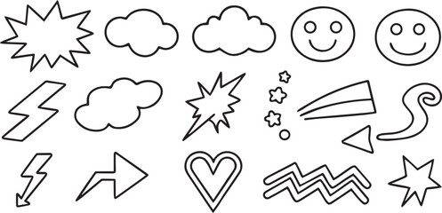 Poster - Hand Drawn Doodles Sketch Style Icon Pack Vector Art