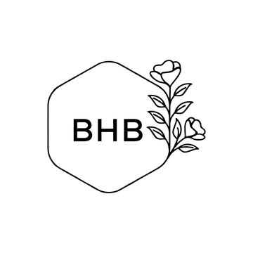 BHB creative minimalist letter logo.