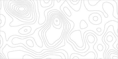 Poster - Abstract background with topographic map white background. The stylized height of the topographic map contour in black lines. gradient multicolor wave curve lines banner background design.