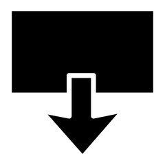 Poster - upload vector icon