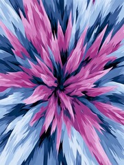 Poster - Abstract Starburst Burst of Color - Dynamic energy, vibrant hues, swirling motion, cosmic explosion, abstract art. Symbolizes creativity, power, freedom, imagination, and growth