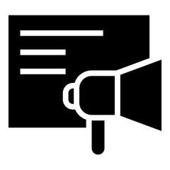 Poster - advertisement vector icon