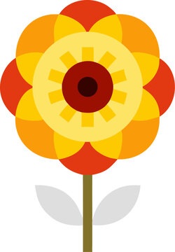 poppy flower vector outline icon on white or transparent background