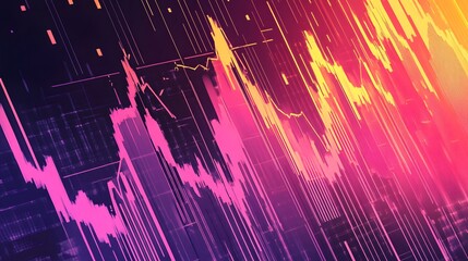 Poster - Abstract graphic design with vibrant color gradients and data visualizations.