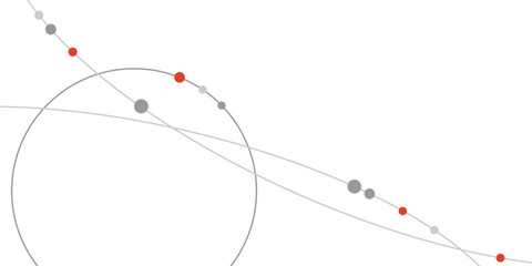 Aufkleber - Circular lines with dots