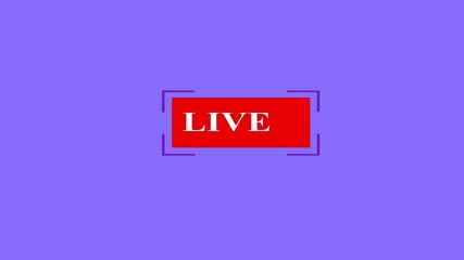Live program animated design icon