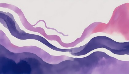 Aufkleber -  abstract fluid wave pattern in pink and purple tones with flowing contour lines for modern web design, branding, or stylish print media background