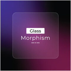 Poster - Blue and Pink gradient morphism glass effect for background