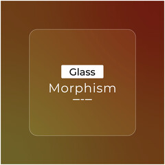 Poster - Brown and dark yellow gradient color morphism glass effect backgrounds