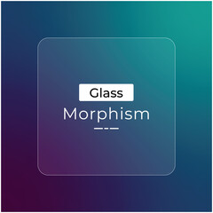 Poster - Modern bright tech gradient gradient color morphism glass effect for background