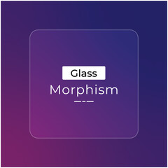 Poster - Modern blue and bright elegant gradient with glass morphism effect for background