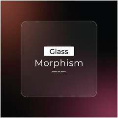 Poster - Modern Dark Pink Color Gradient effect glass morphism  for background