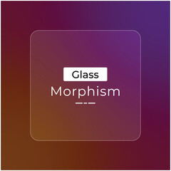 Poster - Modern Abstract Gradient color with glass morphism effect for background