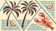 © My Creative Stock - seamless pattern with palm trees