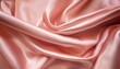 © Jean - light pale coral rose silk satin smooth fabric peach pink color elegant luxury background shimmering shiny glow soft folds drapery