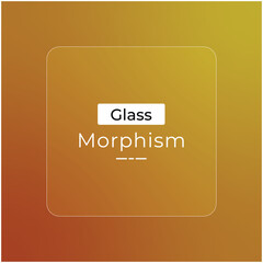 Poster - Warm gradient color morphism glass effect