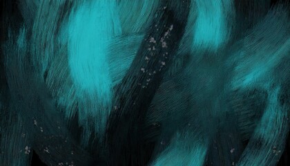 Poster - turquoise teal flowing abstract texture with fine wavy lines and dark shadows, perfect for web design background, branding element, print texture, or digital artwork composition

