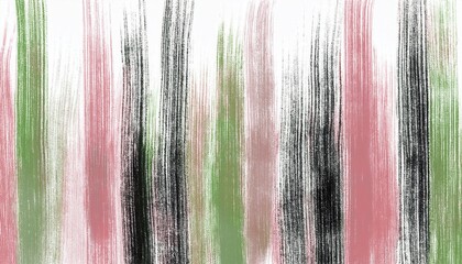 Aufkleber - vertical brushstroke texture in pink, green, and black on canvas with grunge overlay for abstract design, modern art print, fabric pattern, or background in web and branding project

