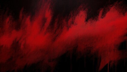 Poster - dark red and black abstract textured background with bold brushstroke gradient and subtle canvas grain, ideal for horror theme, grunge design, dramatic poster, or edgy digital branding


