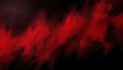 Poster - dark red and black abstract textured background with bold brushstroke gradient and subtle canvas grain, ideal for horror theme, grunge design, dramatic poster, or edgy digital branding

