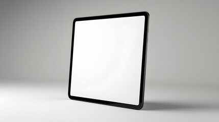 Poster - Blank tablet computer mockup on a plain background.