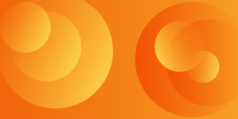 Poster - Abstract orange background with circles. Vector
