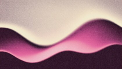 Poster - fluid magenta and cream wave texture with halftone mesh effect for abstract background, perfect for branding, digital art, print design, poster, or web graphic

