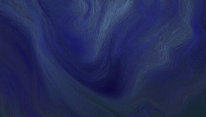 Poster - abstract midnight blue swirl texture with fine flowing lines for modern web design, elegant print background, branding or digital art composition

